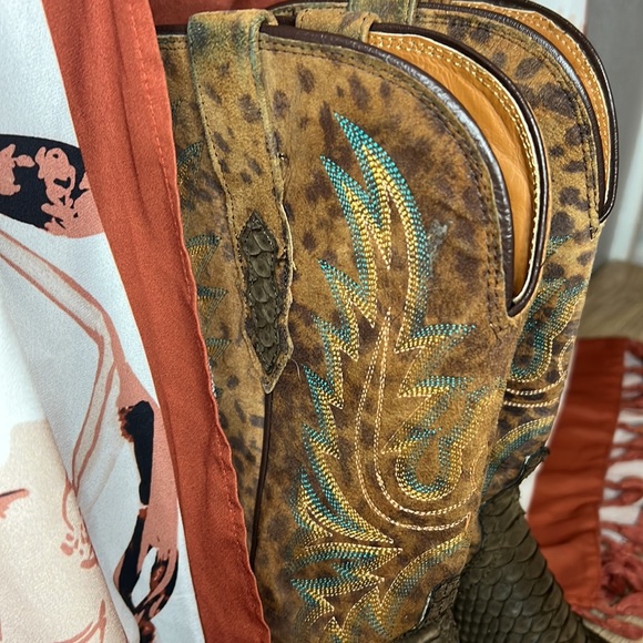 Leopard print Python boots - Picture 5 of 6